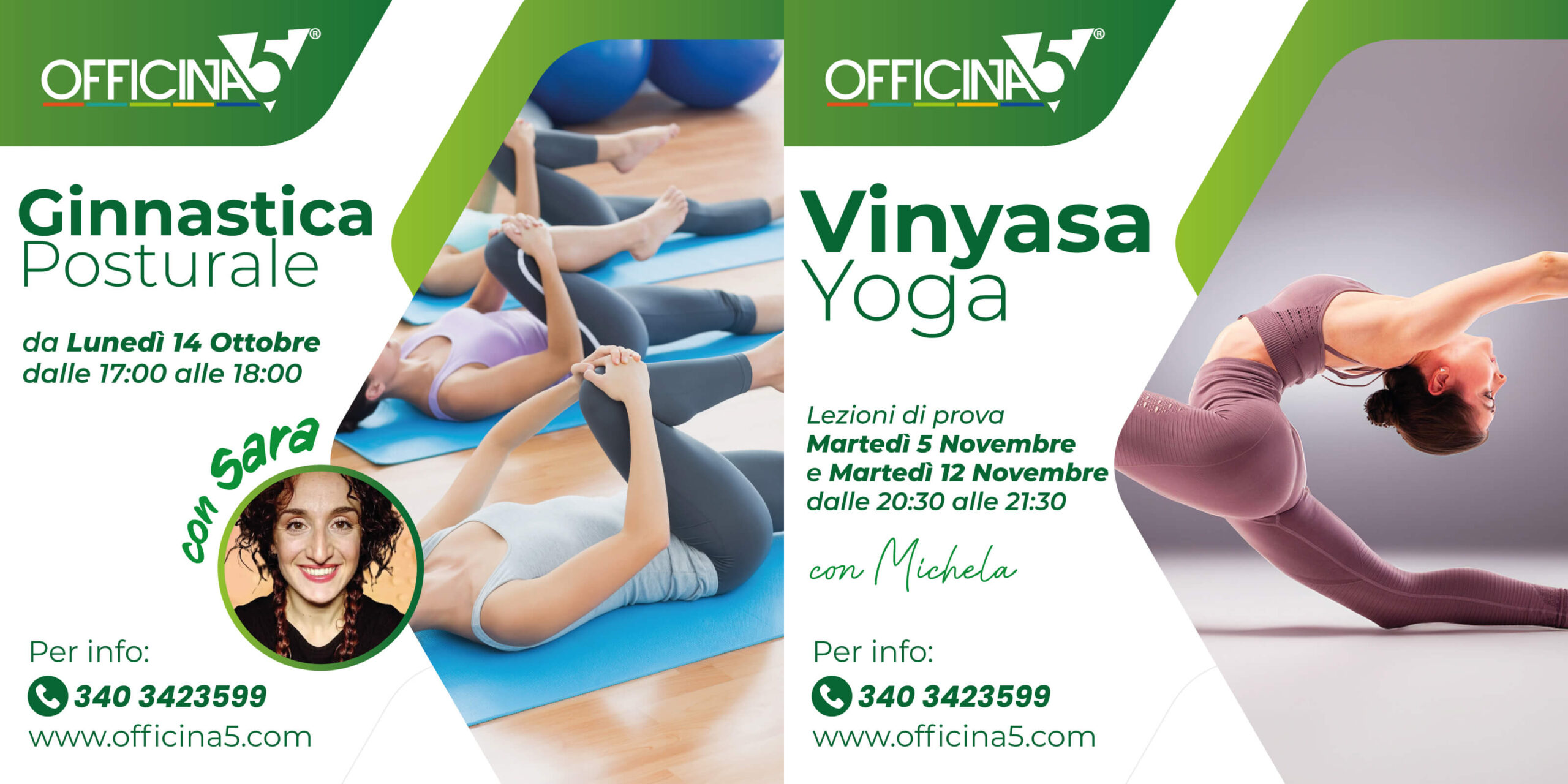 Lezione di prova Vinyasa Yoga e di Ginnastica Posturale